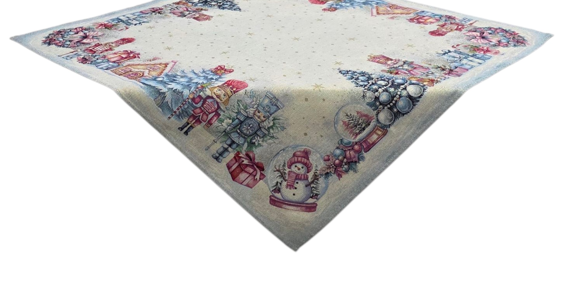 Centrotavola Natalizio Schiaccianoci Pink Lurex