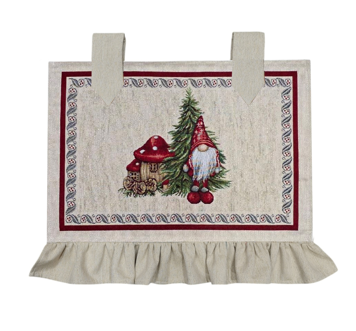 Copriforno Natalizio Babbo Gnomo Lurex