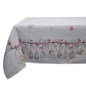 Tovaglia Pasquale in Cotone Stampato Uova di Pasqua