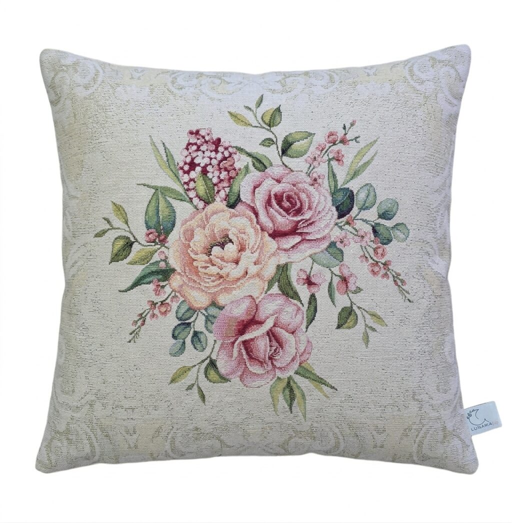 Federa Cuscino Bouquet di Rose