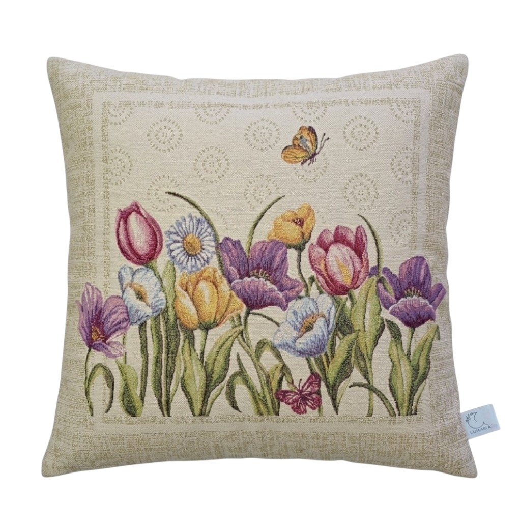 Federa Cuscino Tulipani