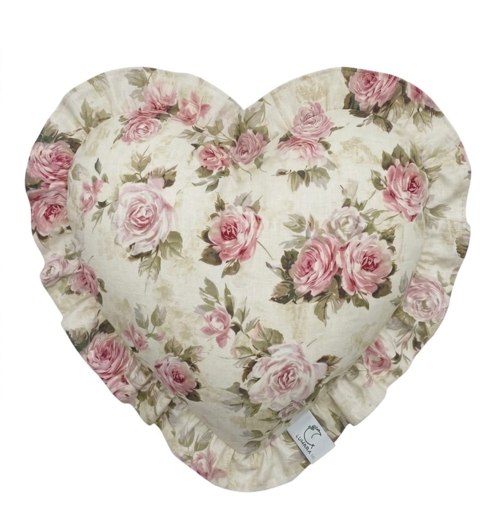 Federa Cuscino a Cuore Vichy Shabby