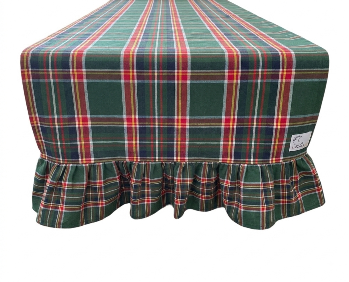 Runner Vichy Scozzese Verde