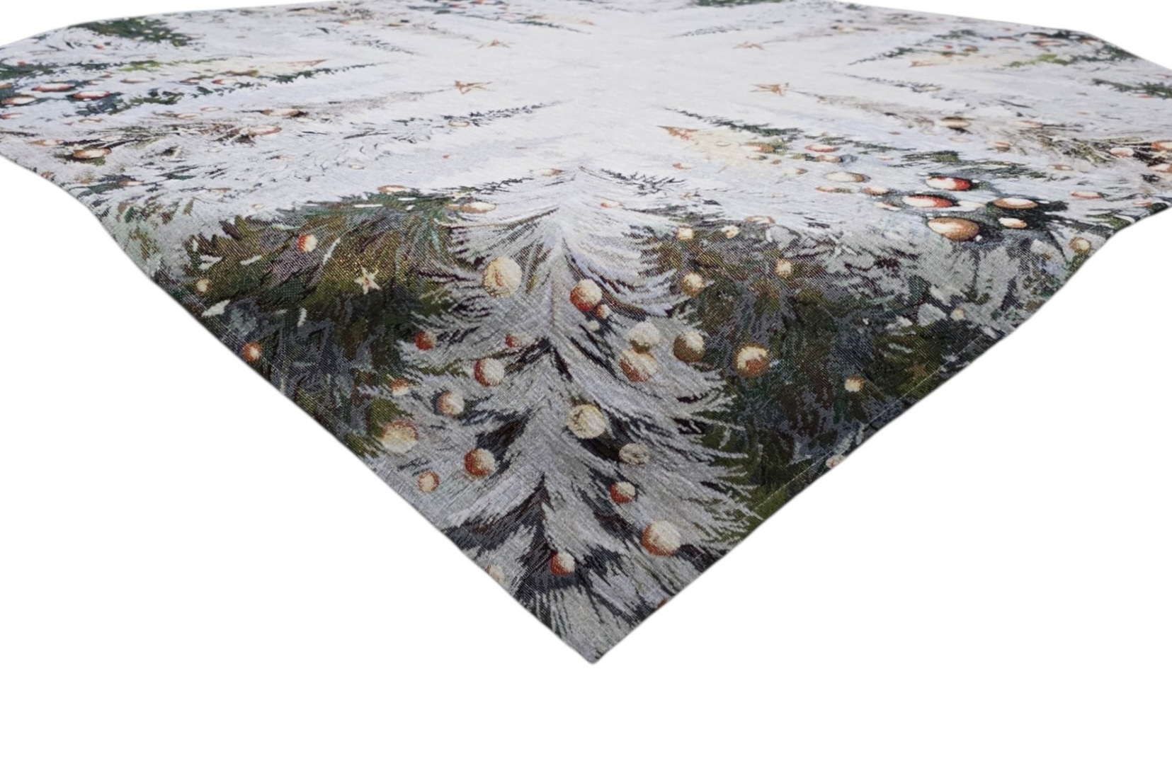 Centrotavola in gobelin microfibra Albero Lurex