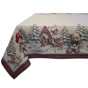 Tovaglia Natalizia Teddy Scozzese Lurex