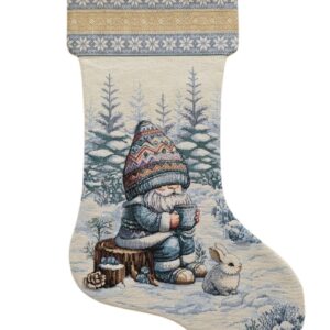 Calza Natalizia e Befana Gnomo Innevato