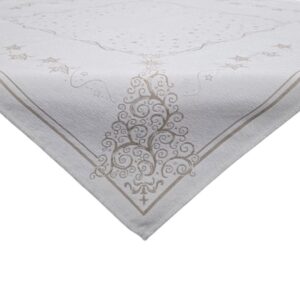 Centrotavola in gobelin microfibra Albero oro lurex