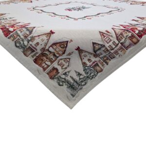 Centrotavola Natalizio Casette Lurex
