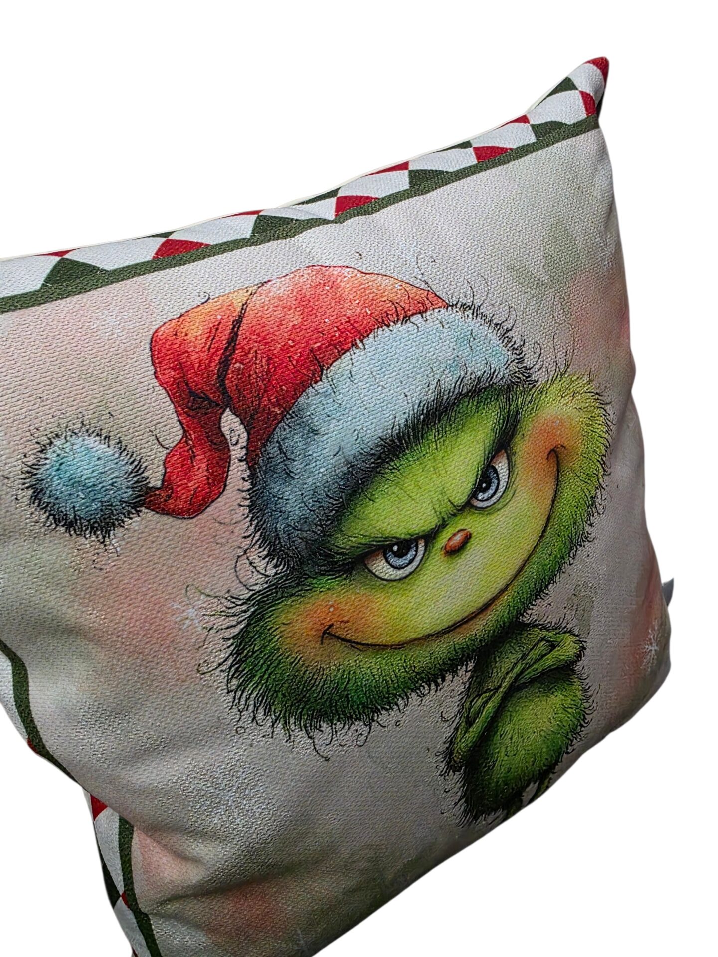 Federa Cuscino Natalizia Grinch in Tessuto TEA