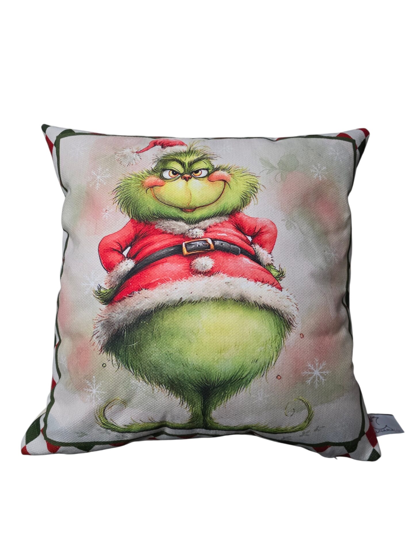 Federa Cuscino Natalizia Grinch in Tessuto TEA