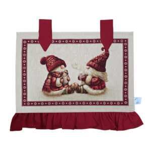Copriforno Natalizio House of Gnome Red Lurex
